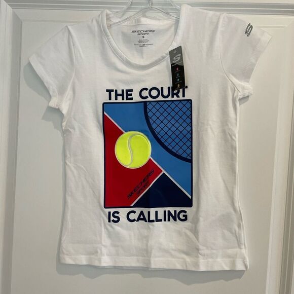 Skechers Other - NWT Sketchers T-Shirt Tennis Girls Sz. S